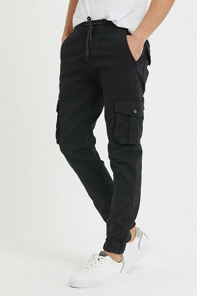DawRazz Men's Cargo Pants Jeans Leg Elastic