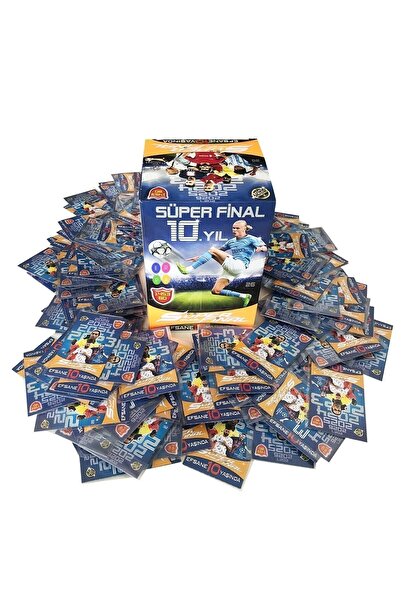 Çetinkaya Süper Final Oyun Kartı 10. Yıl Güncel Transferler Futbol Oyun Kartları 200 Paket 400 Adet 2023-2017