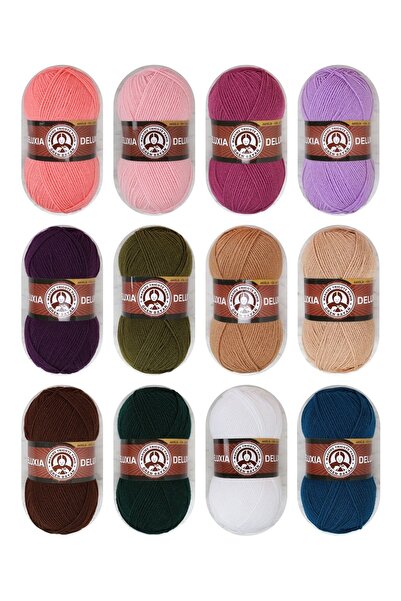 Ören Bayan Deluxia Νήματα Πλεξίματος Χεριών 100 gr 3 Τεμάχια Χρώμα 999 Μαύρο