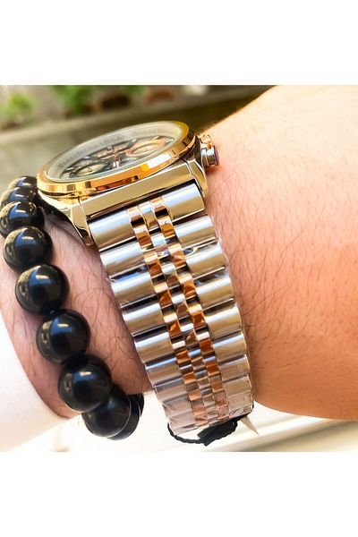 Reward Men's Steel Wristwatch and Bracelet Gift Set