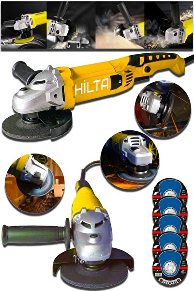 Hilta Power Alman 9500 Watt Bakır Sargılı Motor 115-125Mm Spiral Avuç Içi Ahş...
