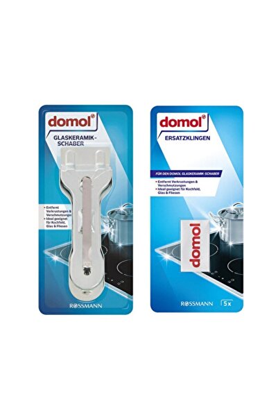 DOMOL Cam, Seramik Ve Fayans Temizleme Malası Ve 5 Yedek Başlık