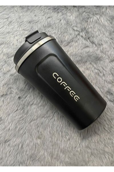 Keyfi Sepet Black 500 ml Steel Vacuum Coffee Thermos Mug - Cin399Sy