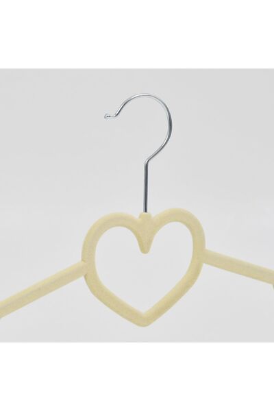Lorin Pack of 20 Velvet Non-Slip Clothes Hangers Cream