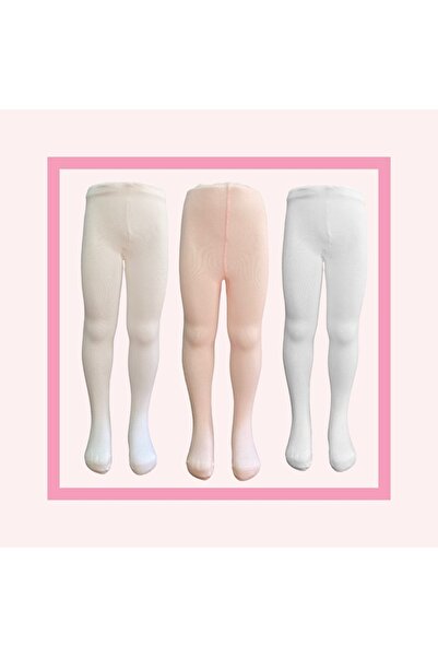 Nis Çorap Bambu Çocuk Külotlu Çorabı Renkli 3'lü