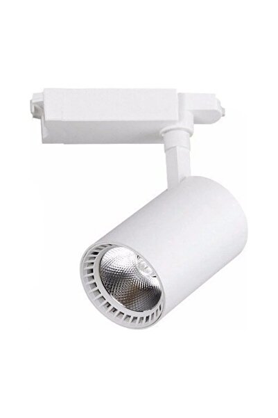 essey 6 Adet 30w Ray Spot Vitrin Armatürü 2 Metre 1+1 Raylı Spot Lamba Beyaz Kasa Günışığı