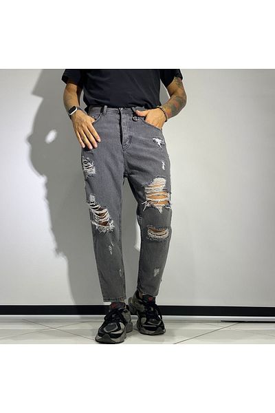 higo Boyfriend Jeans - Πολύ σχισμένο σχέδιο