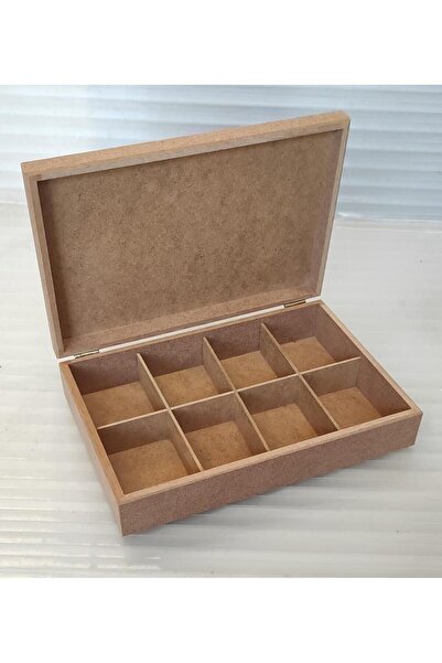 Güllü Ahşap Ahşap Boyanabilir Kutu 21x16 Cm