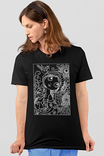 ROCKANDROLL Γυναικείο μπλουζάκι Natural Girl Μαύρο κοντομάνικο