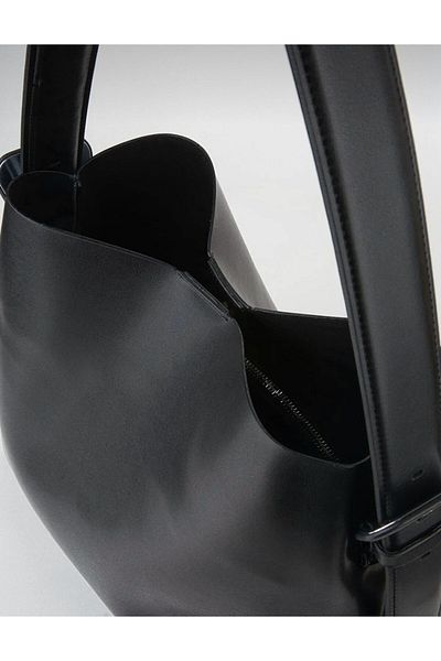 hill bag Geantă de umăr pentru femei cu fermoar de mărime mare
