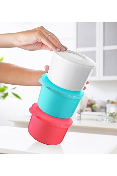 Arbu Home Colorful Interlocking Storage Container Food Container 550ml 3 Pieces