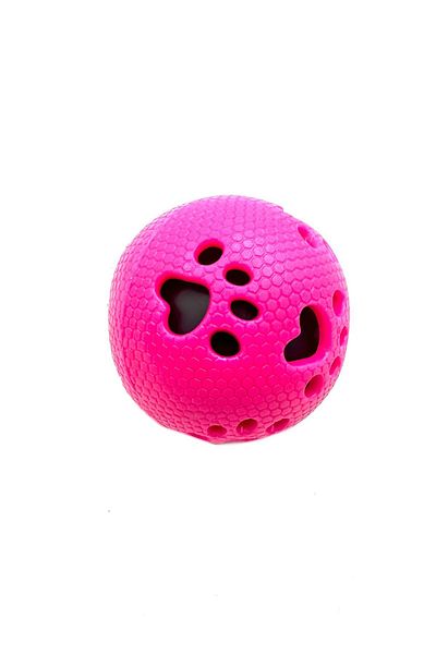 Tasma Market Premium Sound Purple Paw Pattern Dog Play Ball