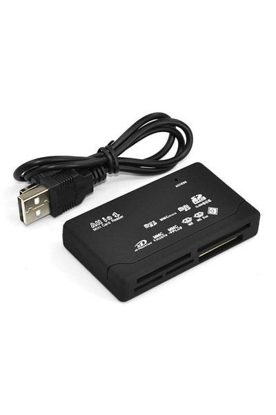 Kuvars Multi Card Reader Compact Flash Cf Sd Mmc Cf Ms Multi Card Reader