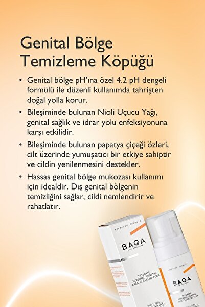Baga İntim Bakım Seti Genital Bölge Beyazlatıcı & Genital Bölge Temizleme Köpüğü & Pirinç Sabunu