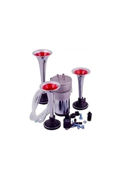 Seger 12volt Üç Borulu Melodili Kompresörlü Korna Krom Boru 82kh12.000.03b