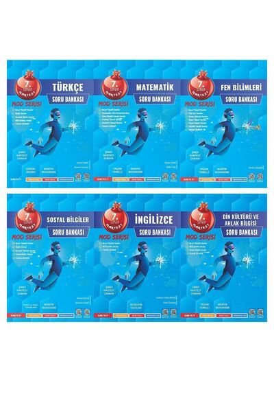 Nartest Yayınları Nartest 7. Sınıf Mod Serisi Soru Bankası Seti 6 Kitap