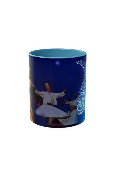 DUBLEMETRE Semazen and Mevlana Themed Printed Mug