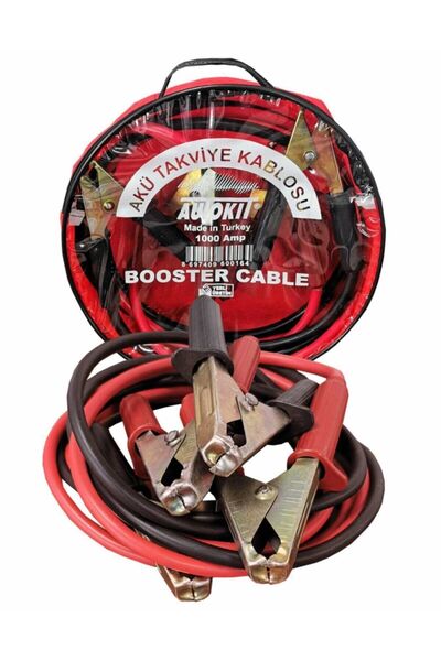 Autokit Autokıt Akü Takviye Kablosu Şeffaf Çanta 1000 Amp