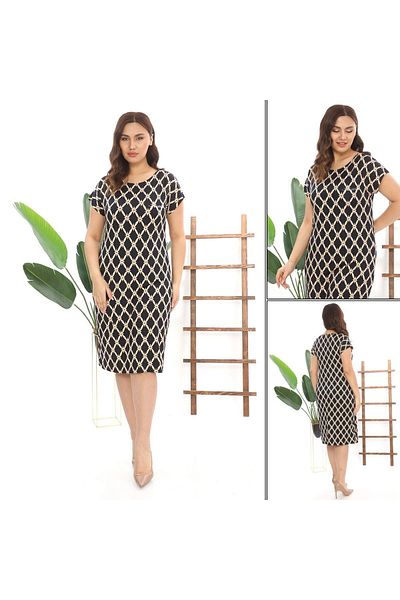 KARAMEŞE Micro Lycra Fabric Dress - 1711-158