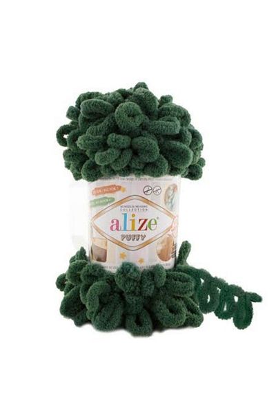 Alize Πλεκτό νήμα Puffy Hand 5 τμχ 532 Πράσινο