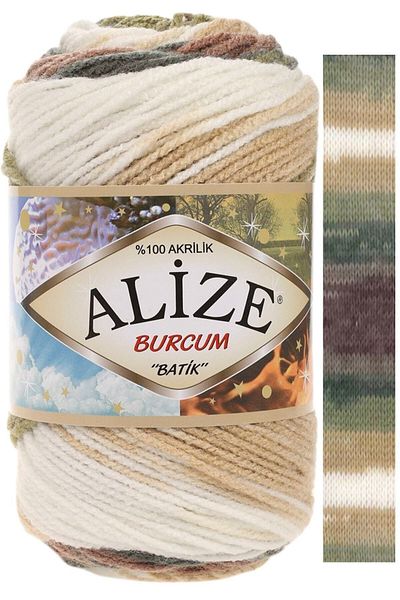 Alize 5 Pieces Burcum Tie Dye Hand Knitting Yarn 1893