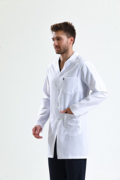 Ehil Doktor Önlüğü Klasik Yaka Alpaka Kumaş