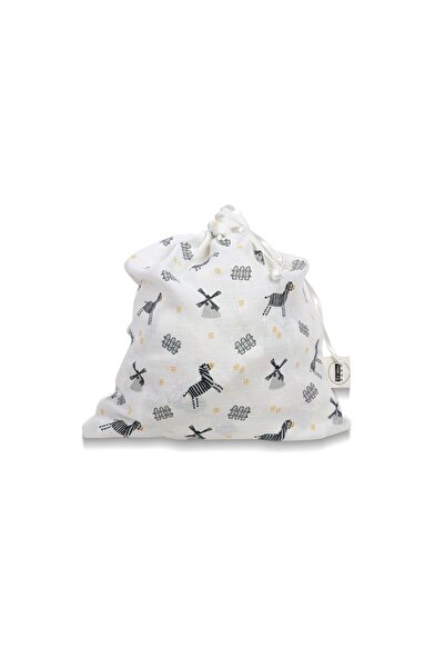 La'mina Baby حقيبة زيبرا موسلين
الحجم: 35 × 40 سم