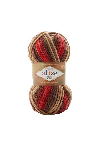 Alize 5 τμχ Superlana Maxi Tie Dye 7802 Χοντρό νήμα πλεξίματος στο χέρι Maxi γιλέκο Ζακέτα νήμα Κασκόλ Beanie νήμα πουλόβερ 7802