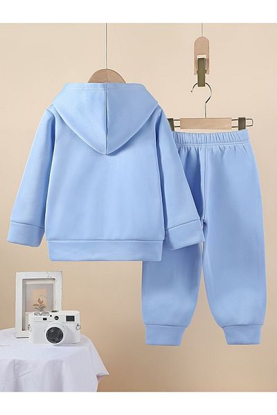 Let's Wear Set hanorac și pantaloni de trening premium pentru băieți - imprimeu Paris