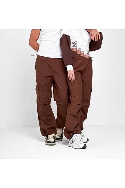 BİLBEC JEANS Y2k Unisex Baggy Tactical Cargo παντελόνι αλεξίπτωτο με ρυθμιζόμενη μέση και πόδια