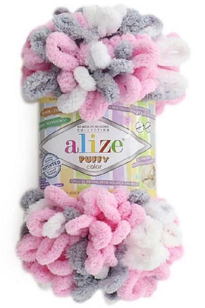 Alize Puffy Color Hand Knitting Yarn Αριθμός χρώματος: 6370 5 Yumak