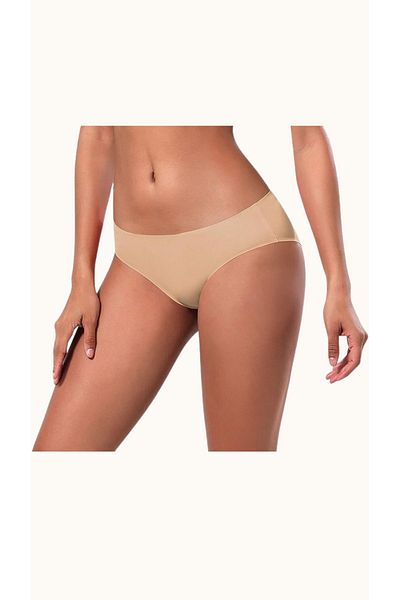 BUTİK1AVM Γυναικεία εσώρουχα χωρίς σημάδια Laser Cut Skin Color - 12 Τεμάχια