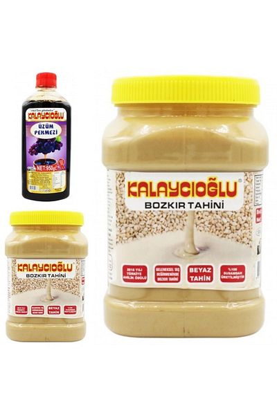 Kalaycıoğlu Bozkır White Tahini 935Gr X2 - Grape Milk 950 Gr