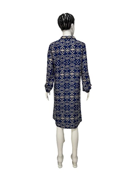 Sobe Hediyelik Tunic with Button, Print Sun Selection Tobacco Olive Axis Akwi Jeneba