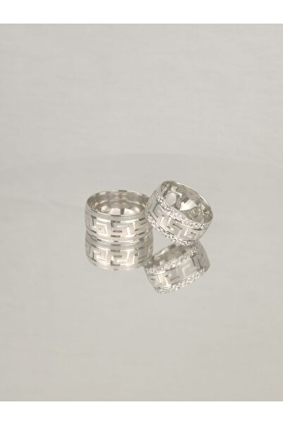 Gri Gümüş Işıltılı Rüya Döngüsü 925 Ayar Gümüş Alyans, Nişan Ve Söz Yüzüğü