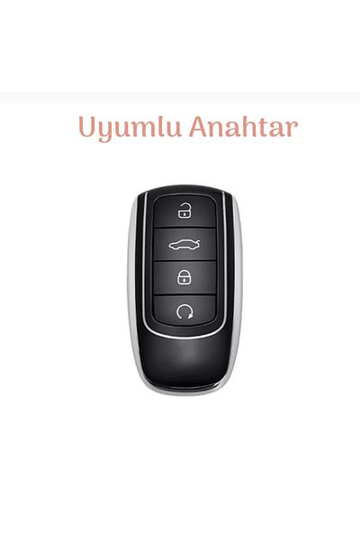 emii auto spare parts Chery Tiggo 8 Pro - Omoda 5 Tiggo 7 Avantgarde Jaecoo Black Silicone Key Case Cover