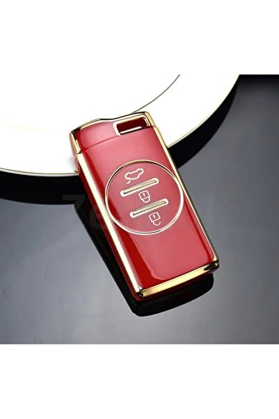 emii auto spare parts حافظة مفاتيح CHERY TiGGO 7 ARRIZO 5 أحمر/ذهبي