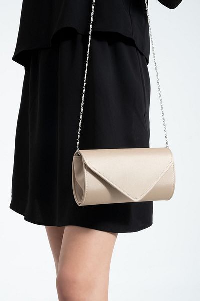 bibags Τσάντα Clutch Bag Portfolio Τσάντα βραδινής σατινέ