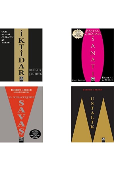 Altın Kitaplar Baştan Çıkarma Sanatı - 33 Stratejide Savaş - Ustalık - Iktidar / 4 Kitap Set - Robert Greene