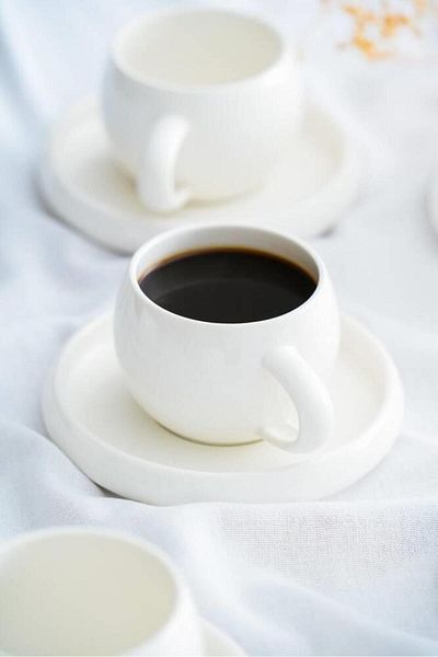 ACAR 6-Piece Bianco Perla Coffee Cup Set - Sct-06477
