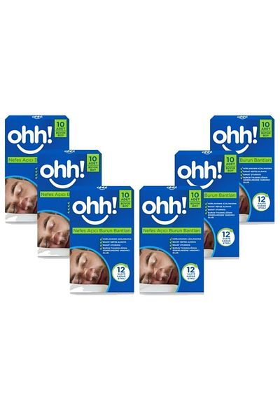 Ohh Breathable Nasal Strips 6 Boxes 60 Pieces Large Size
