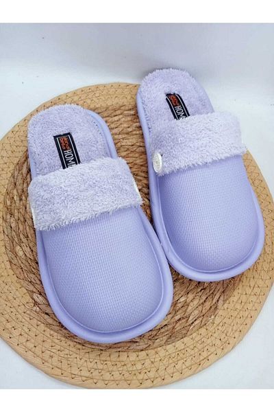 AkınalBella Women's Lilac Washable Indoor Slippers
