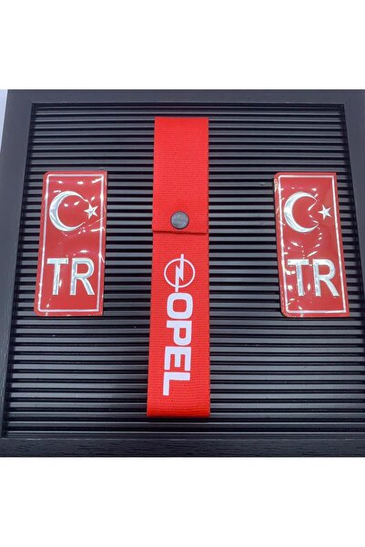 GultekinShop Opel Uyumlu Kırmızı Renk Yüksek Kalite Tampon Dili & Çeki Ipi ve...