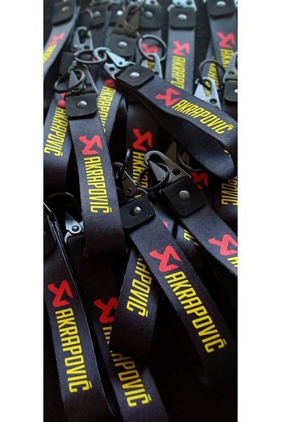 CEBECİOTO Akrapovic 19cm Auto-Moto Keychain - Double Sided Printed Quality Accessory