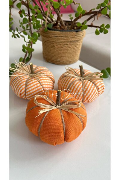 H2 Design El yapımı dekoratif balkabağı 3’lü set