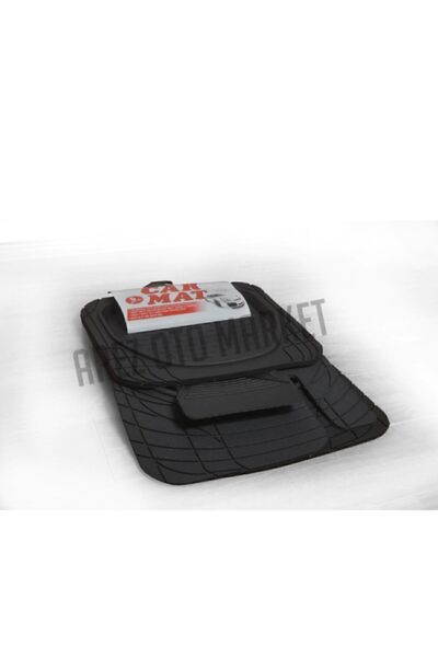 Universal 3d Havuzlu Paspas Siyah 5 Parça Üniversal Tüm Araçlar Için Uyumlu