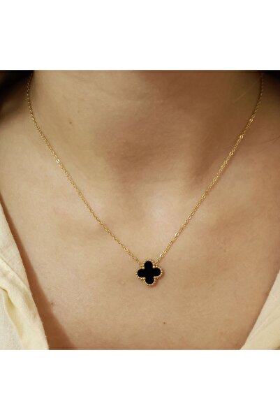 leargia Van Cleef Model Çelik Yonca Kolye