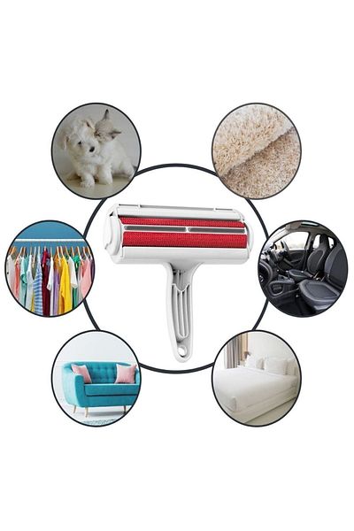 fpstarstore Cat Dog Hair Cleaner with Chamber Bristle Dust Collector Purse