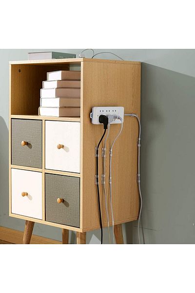 SAVORYHOME 40pcs Cable Organizer Wall Tile Glass Cable Holder Adhesive Clip Cable Fixing
