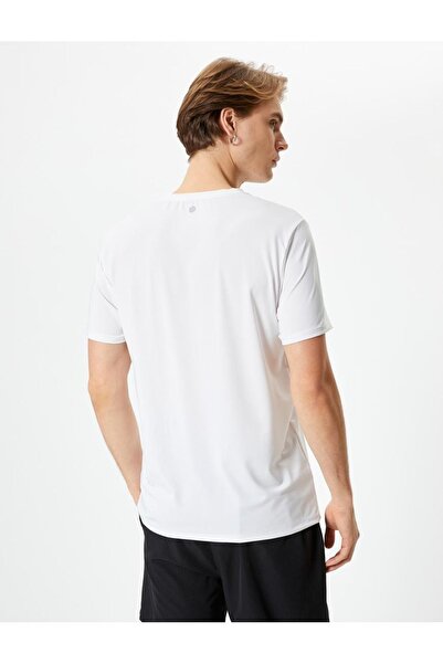 Koton Ανδρικό μπλουζάκι με στάμπα με σλόγκαν